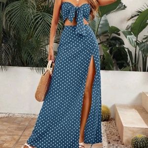 2 piece maxi skirt set